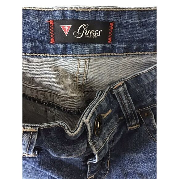 Guess Jeans Women's Size 28 Blue Stonewash Denim Low Rise Straight Pismo Fit - Picture 6 of 6